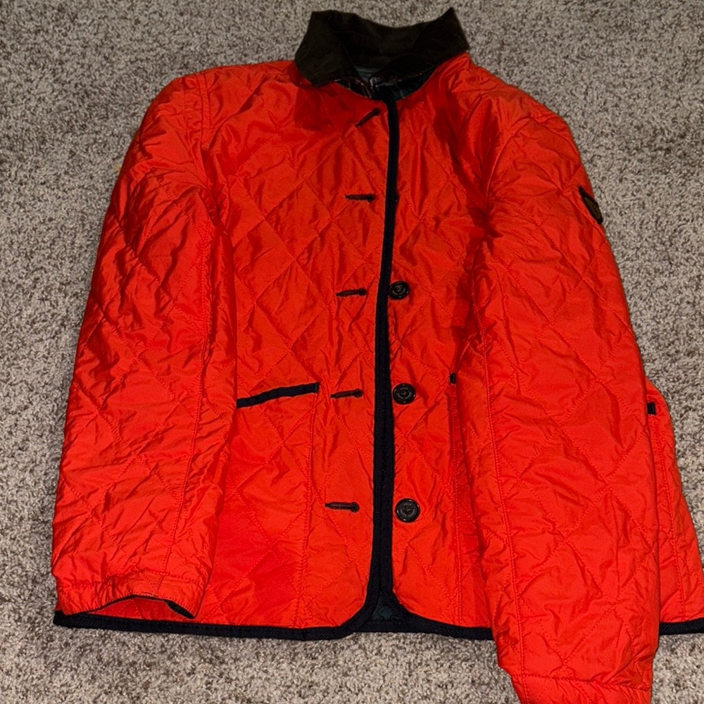 Polo by Ralph Lauren Orange Blazer Quilted Design